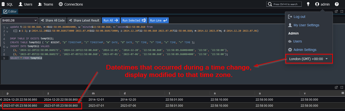 TimeZone Setting