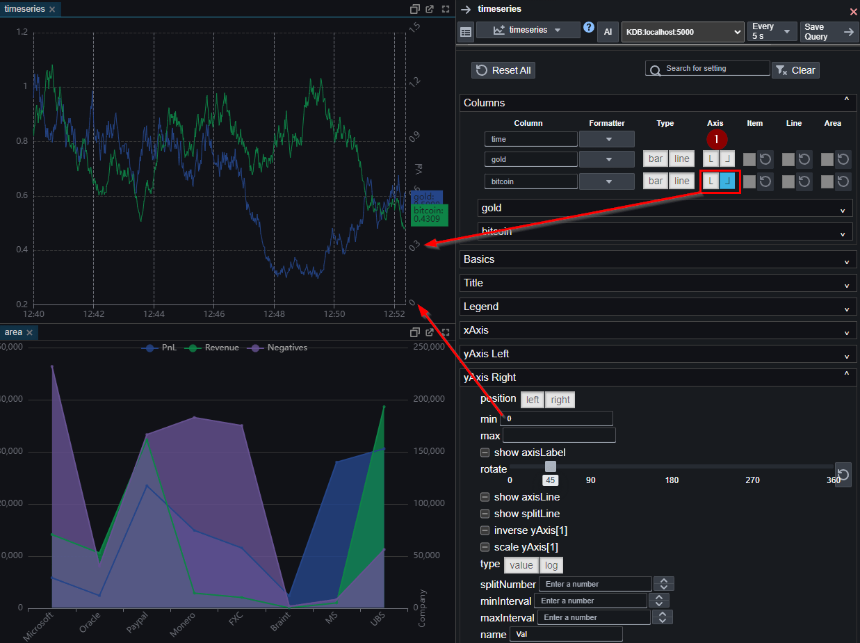 Renaming Chart Column